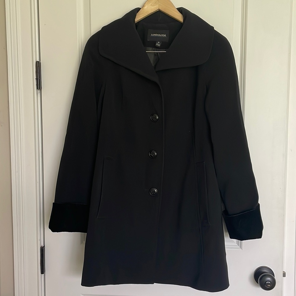 London Fog Women’s All Weather Coat Black M
